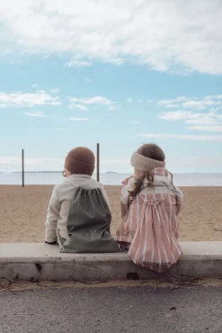Tasker|Nordbjrn Nordbjørn Heden Gymnastikpose, Pink stripe Lyserød/Hvid