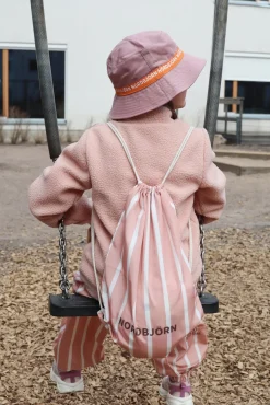 Tasker|Nordbjrn Nordbjørn Heden Gymnastikpose, Pink stripe Lyserød/Hvid