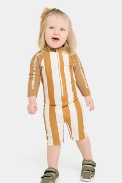 Uv & Strand|Nordbjrn Nordbjörn Hönö UV-Dragt, Brown Stripe