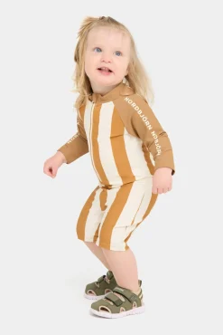 Uv & Strand|Nordbjrn Nordbjörn Hönö UV-Dragt, Brown Stripe