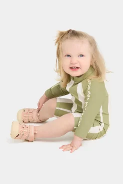 Børn Nordbjrn Uv & Strand-Nordbjörn Hönö UV-Dragt, Green Stripe