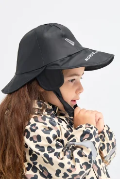 Børn Nordbjrn Regntøj|Tilbehør-Nordbjørn Korsö Hue for, Solid Black