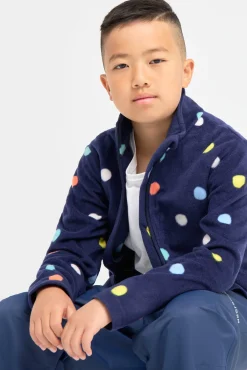 Børn Nordbjrn Fleecetøj-Nordbjørn Malö Fleecetrøje, Dotty Eclipse