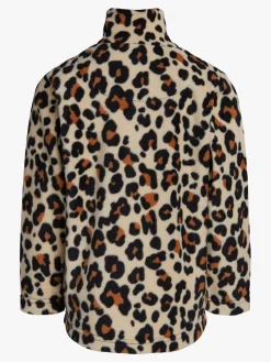 Børn Nordbjrn Fleecetøj-Nordbjørn Malö Fleecetrøje, Leopardy Wheat