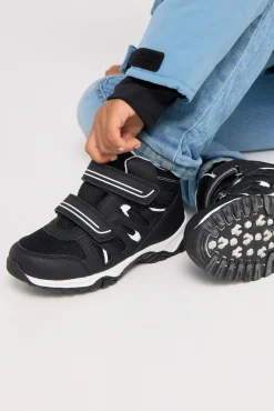 Børn Nordbjrn Støvler & Vinterstøvler-Nordbjørn Mercury Mid WP Fleece-forede Sneakers, Black/White