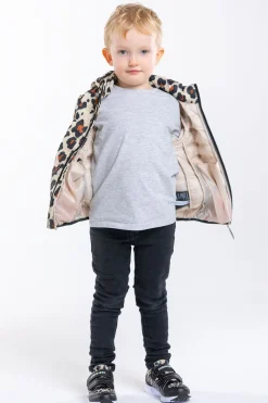 Overtøj|Nordbjrn Nordbjørn Milano Dynejakke, Sandshell Leo Brun/Hvid/Sort