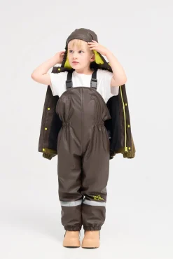 Børn Nordbjrn Regntøj-Nordbjørn Molde Foret Regnsæt, Delicioso/Dark Olive