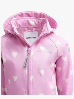 Overtøj|Nordbjrn Nordbjørn Mollö Softshelljakke, Love Bonbon Lyserød/Hvid