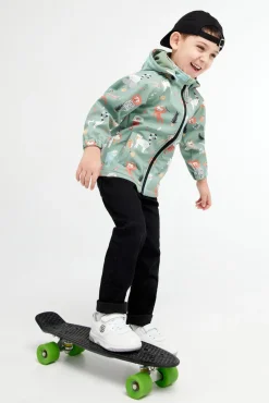 Overtøj|Nordbjrn Nordbjørn Mollö Softshelljakke, Monkey Business Green Bay Grøn/Brun