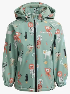 Overtøj|Nordbjrn Nordbjørn Mollö Softshelljakke, Monkey Business Green Bay Grøn/Brun