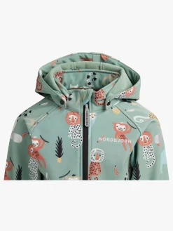 Overtøj|Nordbjrn Nordbjørn Mollö Softshelljakke, Monkey Business Green Bay Grøn/Brun
