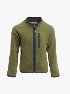 Børn Nordbjrn Fleecetøj-Nordbjørn Mollösund Fleecetrøje, Olive Green