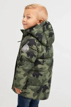 Børn Nordbjrn Vintertøj|Overtøj-Nordbjørn Nevada Dynejakke, Camo Green