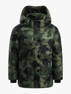 Børn Nordbjrn Vintertøj|Overtøj-Nordbjørn Nevada Dynejakke, Camo Green
