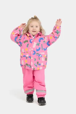 Børn Nordbjrn Regntøj-Nordbjørn Nordvik Foret Regnsæt, Azalea Pink