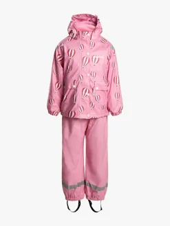 Børn Nordbjrn Regntøj-Nordbjørn Nordvik Foret Regnsæt, Pink