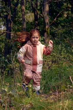 Regntøj|Nordbjrn Nordbjörn Pallas Foret Regnsæt, Mahogany Rose Lyserød/Hvid