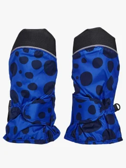 Børn Nordbjrn Tilbehør|Vintertøj-Nordbjørn Reinfjord Vanter, Blue Dots