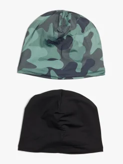 Tilbehør|Nordbjrn Nordbjørn Rofjord Hue 2-pak, Camo Splash Grøn/Sort
