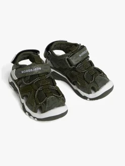 Børn Nordbjrn Sandaler & Klipklapper-Nordbjørn Safari Blinkesandaler, Green Khaki