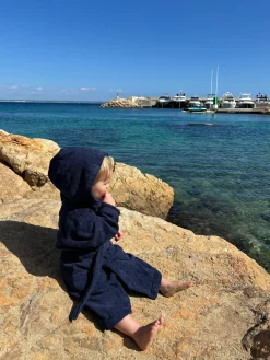 Uv & Strand|Nordbjrn Nordbjørn Saltis Badekåbe, Navy Blå