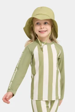 Børn Nordbjrn Uv & Strand-Nordbjörn Sandhamn UV-Sæt, Green Stripe