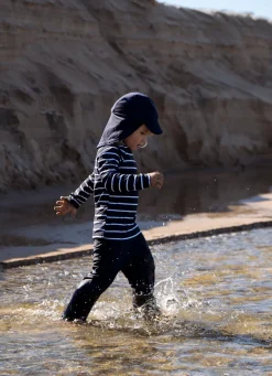Uv & Strand|Nordbjrn Nordbjørn Sandhamn UV-Sæt, Navy Stripe Blå/Hvid