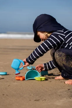 Uv & Strand|Nordbjrn Nordbjørn Sandhamn UV-Sæt, Navy Stripe Blå/Hvid