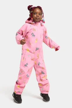 Overtøj|Nordbjrn Nordbjørn Skaftö Skalflyverdragt, Jungle Animals Rosebloom Lyserød/Sort/Gul
