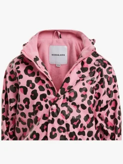 Regntøj|Nordbjrn Nordbjørn Skagen Foret Regnsæt, Leopardy Rosebloom Lyserød/Sort