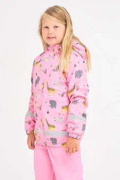 Regntøj|Nordbjrn Nordbjørn Skagen Foret Regnsæt, Mini Safari Sachet Pink Lyserød/Brun