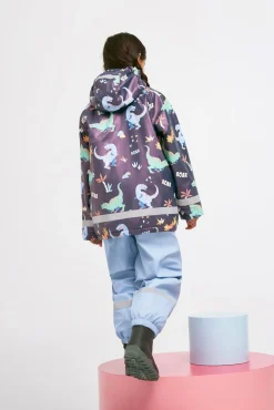 Regntøj|Nordbjrn Nordbjørn Skagen Foret Regnsæt, Dinoland Naval Academy Blå/Grøn/Orange