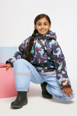 Regntøj|Nordbjrn Nordbjørn Skagen Foret Regnsæt, Dinoland Naval Academy Blå/Grøn/Orange