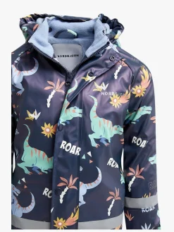 Regntøj|Nordbjrn Nordbjørn Skagen Foret Regnsæt, Dinoland Naval Academy Blå/Grøn/Orange