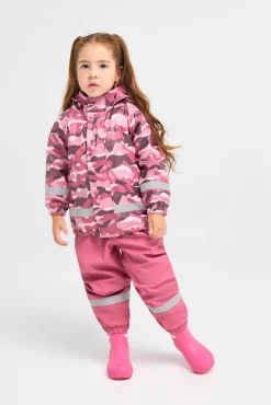 Børn Nordbjrn Regntøj-Nordbjørn Skagen Foret Regnsæt, Hide and Seek Pink