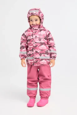 Børn Nordbjrn Regntøj-Nordbjørn Skagen Foret Regnsæt, Hide and Seek Pink