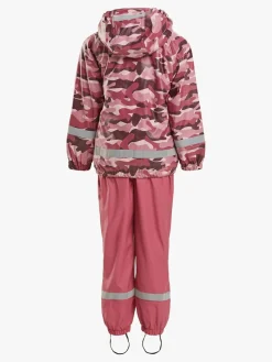 Børn Nordbjrn Regntøj-Nordbjørn Skagen Foret Regnsæt, Hide and Seek Pink