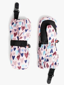 Tilbehør|Vintertøj|Nordbjrn Nordbjørn Snowbird Vanter, Doodle Hearts Lyserød/Lilla/Blå