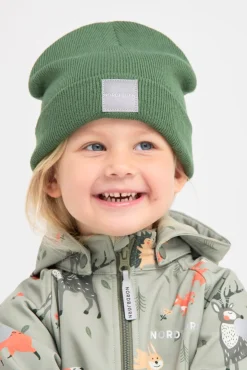 Børn Nordbjrn Tilbehør|Vintertøj-Nordbjørn Särna Hue, Khaki Green