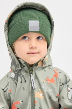Børn Nordbjrn Tilbehør|Vintertøj-Nordbjørn Särna Hue, Khaki Green