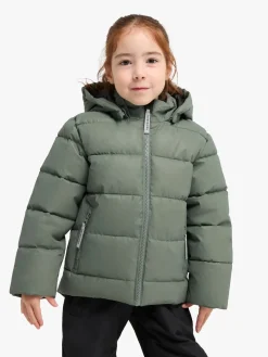 Børn Nordbjrn Vintertøj-Nordbjørn Star Reflekterende Vinterjakke, Forest Green