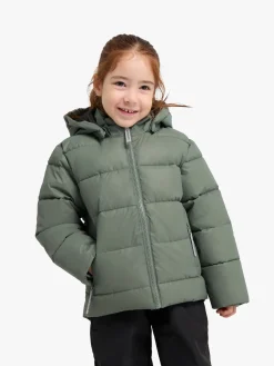 Børn Nordbjrn Vintertøj-Nordbjørn Star Reflekterende Vinterjakke, Forest Green