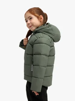 Børn Nordbjrn Vintertøj-Nordbjørn Star Reflekterende Vinterjakke, Forest Green