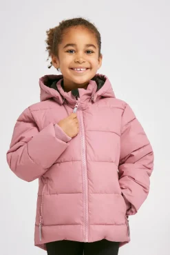 Børn Nordbjrn Vintertøj-Nordbjørn Star Reflekterende Vinterjakke, Dusty Pink