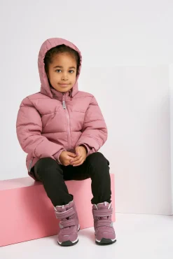 Børn Nordbjrn Vintertøj-Nordbjørn Star Reflekterende Vinterjakke, Dusty Pink