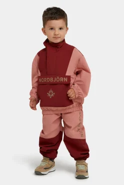 Overtøj|Nordbjrn Nordbjörn Stomslyckan  Vind- og vandafvisende Sæt, Rose Dawn/Madder Brown Rød