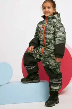 Overtøj|Nordbjrn Nordbjørn Svalbard Flyverdragt, Camo Oil Green Grøn/Orange