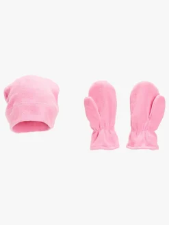 Tilbehør|Nordbjrn Nordbjørn Trollheim Sæt Vanter, Hue, Halsedisse, Wild Orchid Lyserød