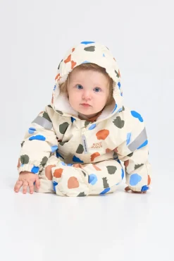 Flyverdragter|Overtøj|Nordbjrn Nordbjörn Valdez Babyflyverdragt, Bone White Brun/Blå/Beige/Grøn