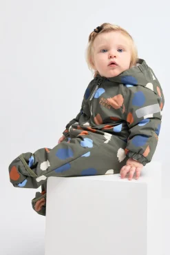 Overtøj|Nordbjrn Nordbjörn Valdez Babyflyverdragt, Dusty Olive Brun/Blå/Beige